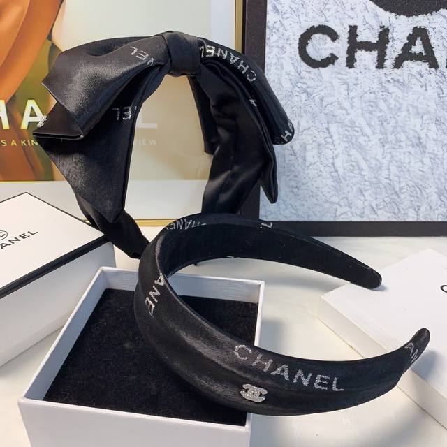 Chanel小香 Chanel发箍 气质高级感绸缎发箍欧美时尚风发箍气质百搭小仙女必入单品名媛风十足～宝藏款 闭眼入推荐款 单个