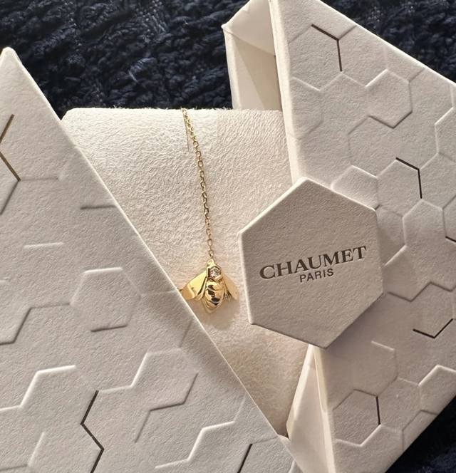 蜜蜂项链 Chaumet 尚美巴黎克拉蜜蜂项链亚金材质 蜜蜂形设计 精美至极 原版尾牌