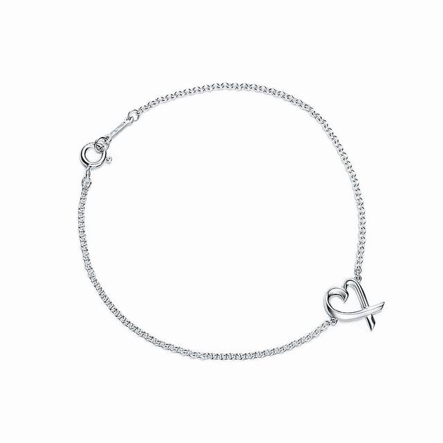 蒂芙尼 Tiffany 爱心手链 精工版 亚金材质 电镀金色 白金色，玫瑰金 气质百搭