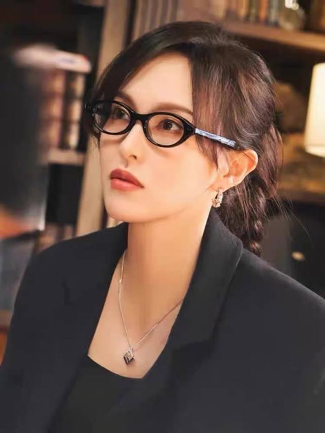 Chane*唐嫣同款复古椭圆形小框板材眼镜架男女同款书呆子素颜眼镜