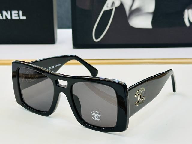 Chane*香家 Ch5539 Size：53口21-140 潮流爆款 太阳镜 高品质 佩戴舒适 B网红潮款墨镜 立体感强