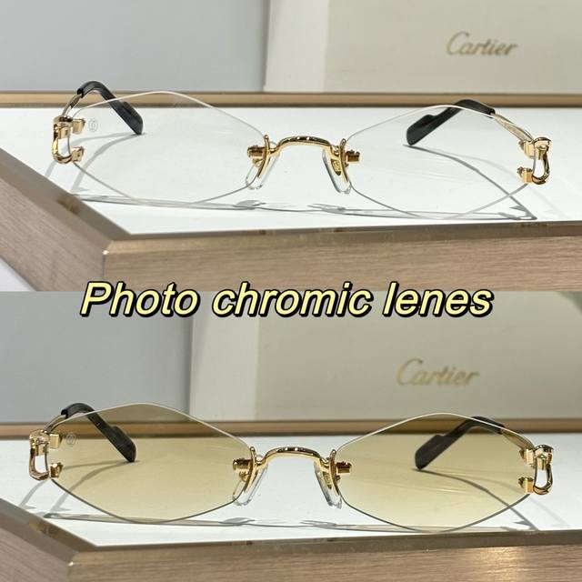 变色 Cartie* photo Chromic Lenes Mod:Ct8100359 Size：57口22-130