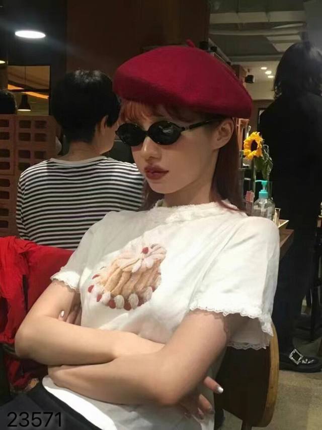 Miumi*张元英同款玳瑁框书呆子墨镜复古文艺 Ins风椭圆形韩版小框太阳镜