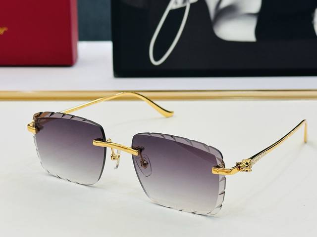 原版Cartie* 卡家 太阳镜 Ct01588O Size：57口19-143 电镀工艺精湛大牌品 K戴起来气质十足