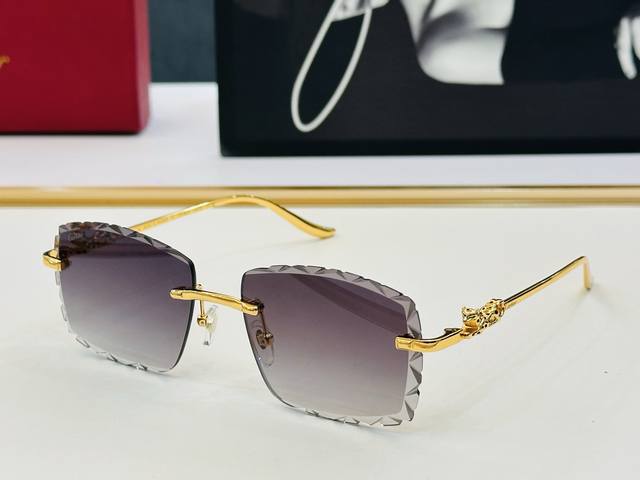 原版Cartie* 卡家 太阳镜 Ct01591O Size：57口17-142 电镀工艺精湛大牌品 K戴起来气质十足