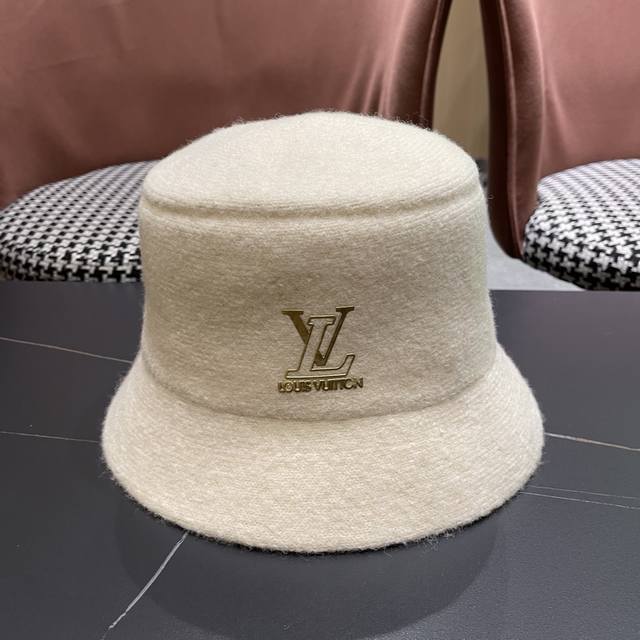 Lv 路易威登2025 爆款渔夫帽子女秋冬季显脸小，渔夫水桶帽冬款保暖盆帽
