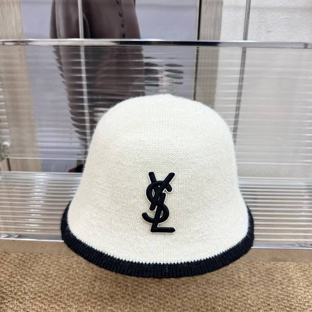 跑量 Ysl～新款羊毛渔夫帽 羊毛针织桶帽，秋冬新配色,