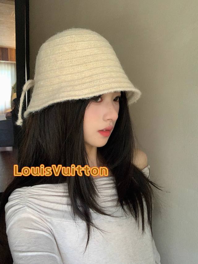 路易威登棒球帽 Louisvuitton女秋冬2025新款渔夫帽盆帽水桶帽时尚复古百搭短檐显脸小韩版