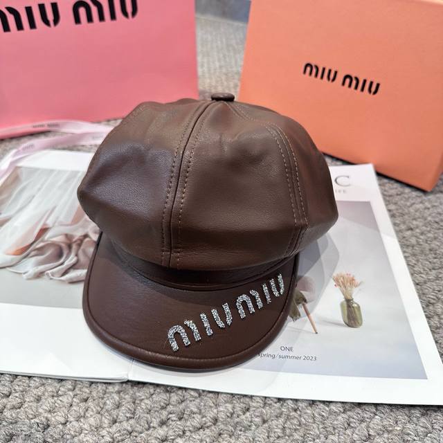 Miumiu缪缪 新款贝雷帽女秋冬百搭辣妹个性显脸小 不挑人的帽型
