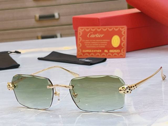 Cartie* 卡地*亚新款太阳镜，Mod:Ct0494O，Size:56口18-140