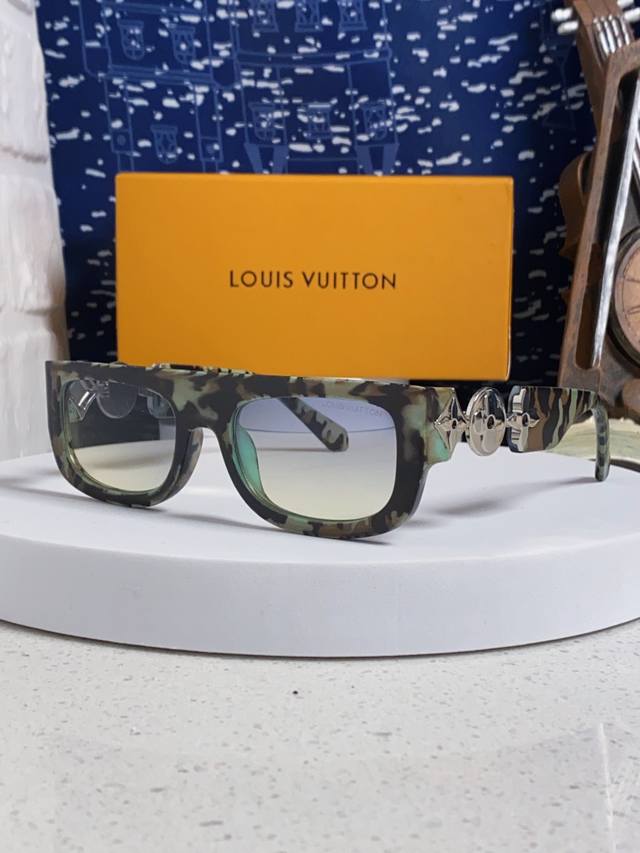 Louisvuitton路易威登 2025新款Lv墨镜男士女士通用方框防紫外线休闲太阳镜Z2196W
