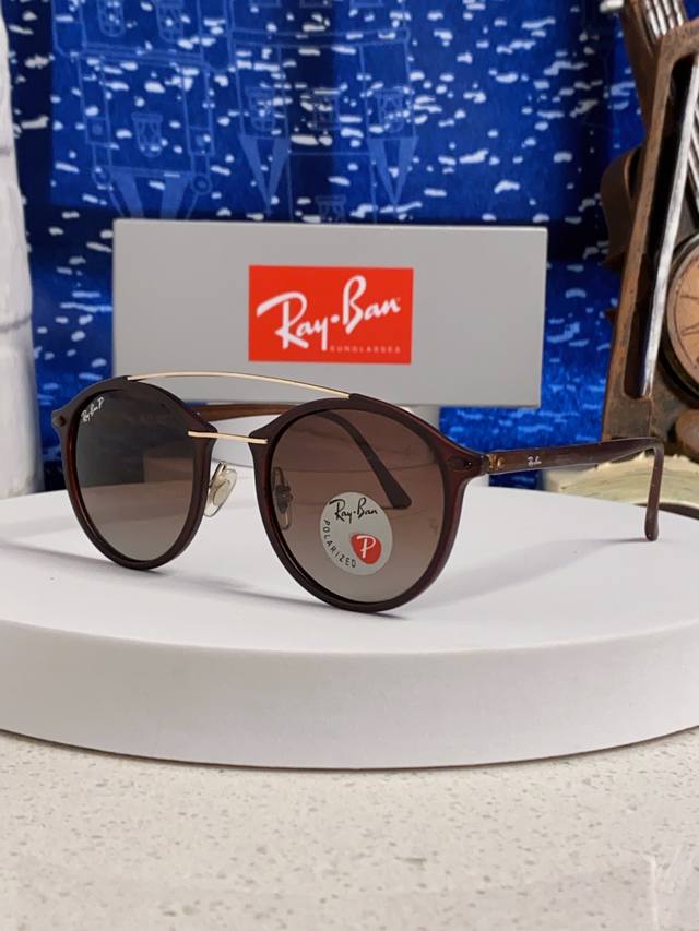 Rayban雷朋 2025款欧美时尚男女圆框双梁复古个性太阳眼欧洲站网红开车小红书墨镜 Rb4266
