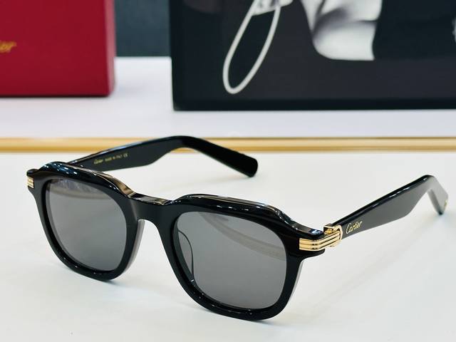 cartier-卡家 Ct0536S Size：48口22-145 不挑脸型 简约大气 时尚休闲C 太阳镜