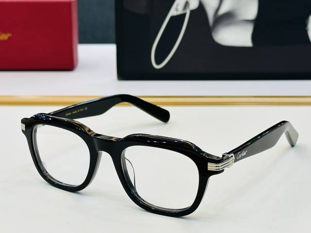 cartier-卡家 Ct0536S Size：48口22-145 不挑脸型 简约大气 时尚休闲C配光镜