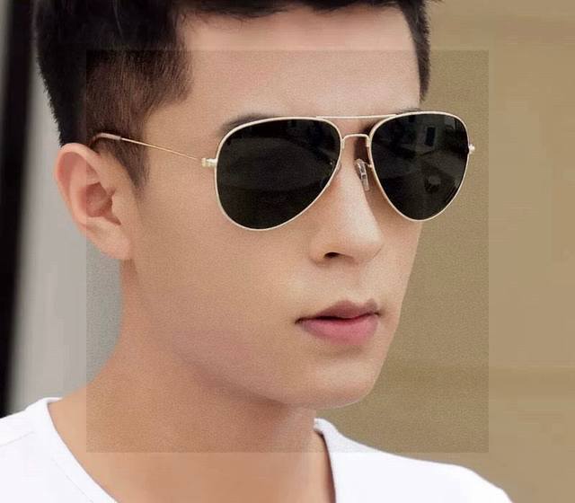 Gucci 高品质男女款墨镜 进口宝丽来偏光镜片 蛤蟆镜 开车钓鱼都可 百搭显瘦墨镜韩版男士飞行员大框司机开车防紫外线太阳镜 型号：G2203