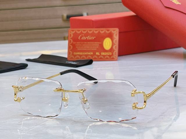变色 ， Cartie* 卡地*亚新款太阳镜，Mod:Ct0104O，Size:55口18-135