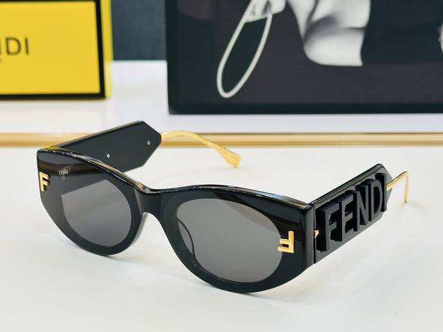 新款Fend* Fe4096 Size：53口22-145 芬家 时尚经典 K太阳镜