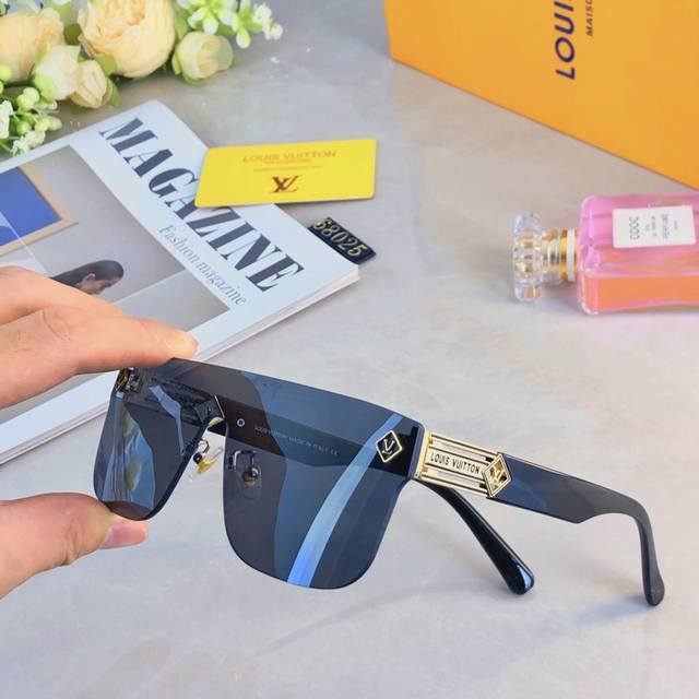 Louis Vuitto*时尚百搭素颜防强光高级感防紫外线墨镜