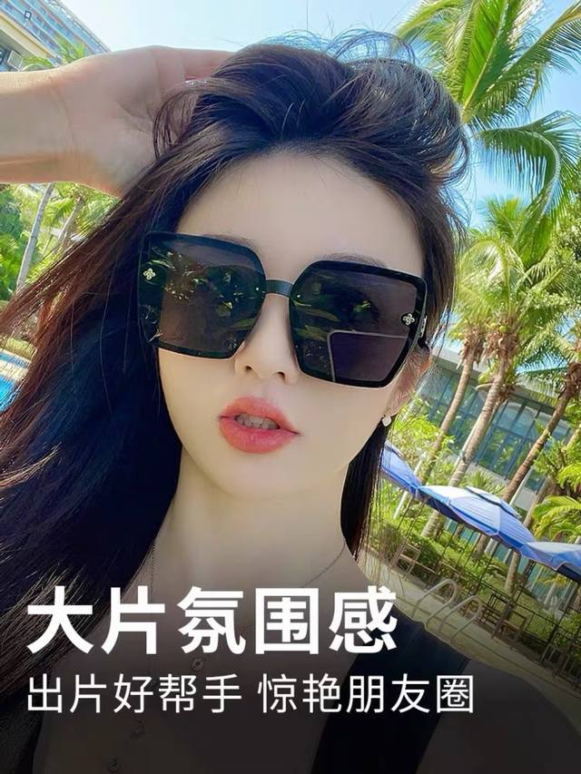 Louis Vuitto*墨镜女款高级感防紫外线大框太阳眼镜2025新款防晒开车大脸显瘦