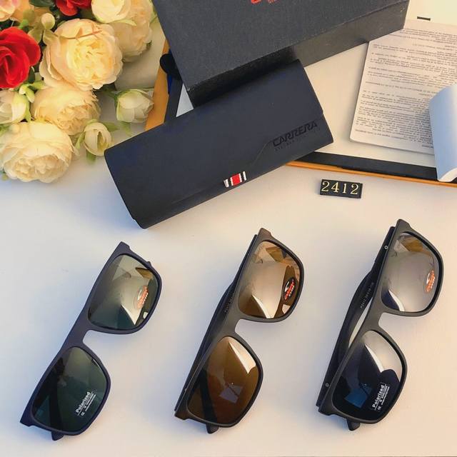 Carrer*卡来拉新款墨镜新潮男款时尚防紫外线方型精典太阳镜
