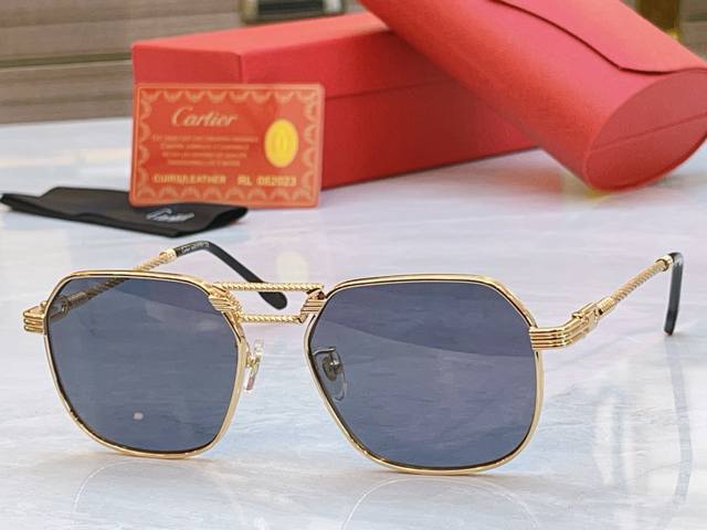 Cartie* 卡地*亚新款太阳镜，Mod:Ct0368S，Size:58口19-140