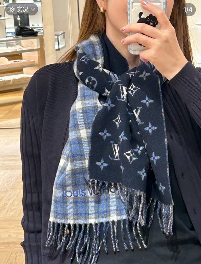 Louis Vuitton 路易威登驴家的男款围巾就且买且珍惜吧 男款真的很少，一年也就出几款，都是出口订单所以比较难遇。男人的东西讲究少而精，好看的男款一定要