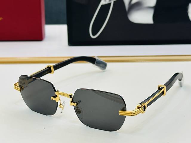 cartie* 卡家 太阳镜 Ct0362S Size：54口21-145 电镀工艺精湛气质十足！W男女同款 钛