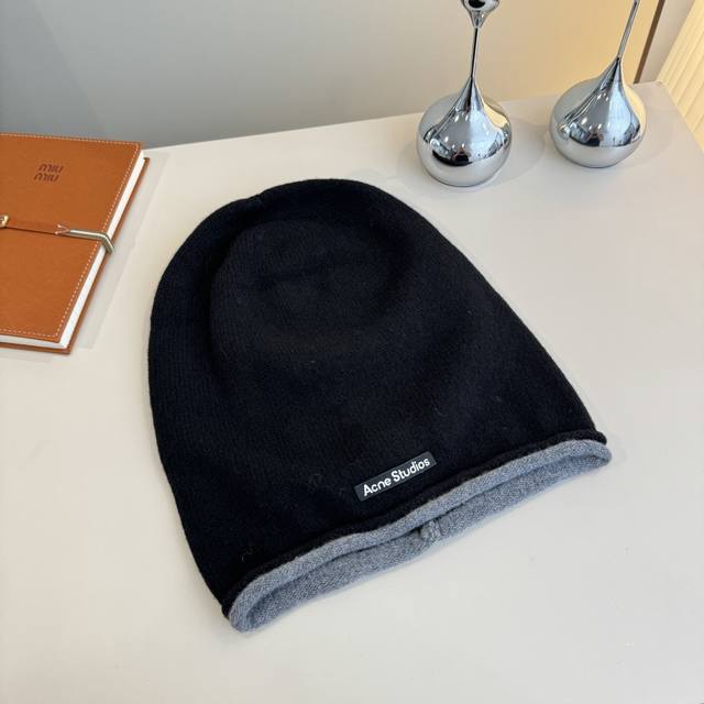 Acne Studios 新款羊毛帽，中性款毛线帽，百分百羊毛面料%