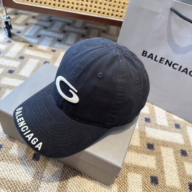 新品Balenciaga 巴黎世家字母新款棒球帽 现货秒发简约时尚超级无敌好看的帽子！情侣款！