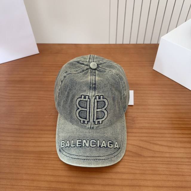 新品Balencia*A 巴黎世家刺绣字母新款棒球帽 现货秒发简约时尚超级无敌好看的帽子！情侣款！