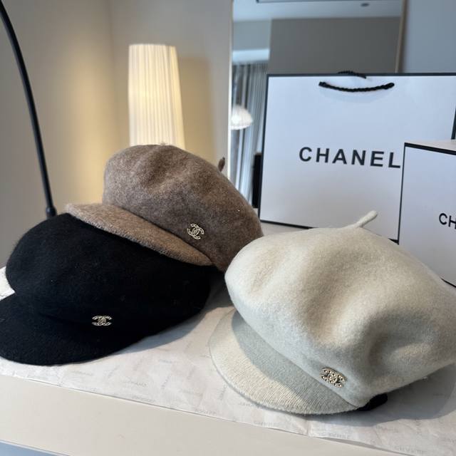 Chanel 香奈儿 新款羊毛呢贝雷帽