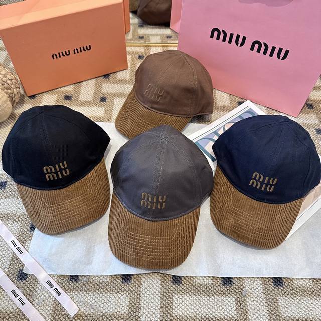 谬谬Miumiu 原单 新款棒球帽，正品开模订制，原版做工细致质量超赞！