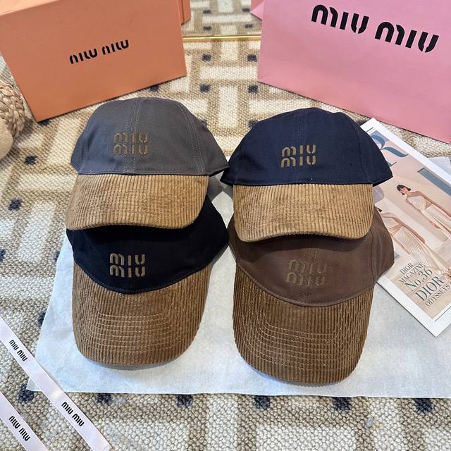 谬谬Miumiu 原单 新款棒球帽，正品开模订制，原版做工细致质量超赞！