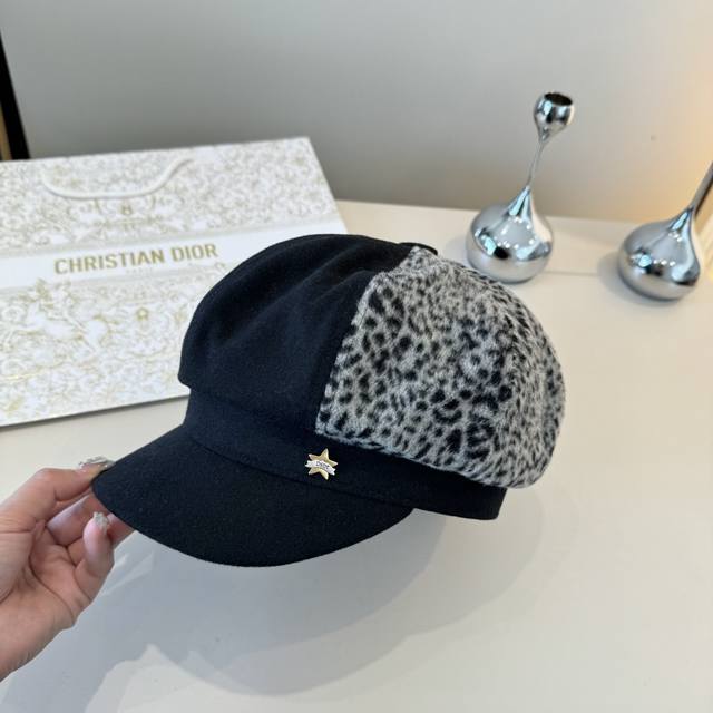Dior迪奥新款鸭舌画家帽，头围57Cm