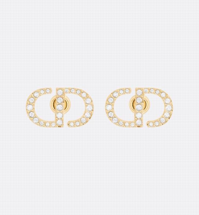 Dior 迪奥Cd耳钉 专柜一致黄铜材质 火爆款出货 设计独特 复古前卫 美女必备 实心 超级有质感 防过敏