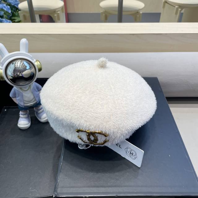 Chanel 韩系贝雷帽女款202新款秋冬季显脸小法式气质羊毛呢蓓蕾帽子冬天