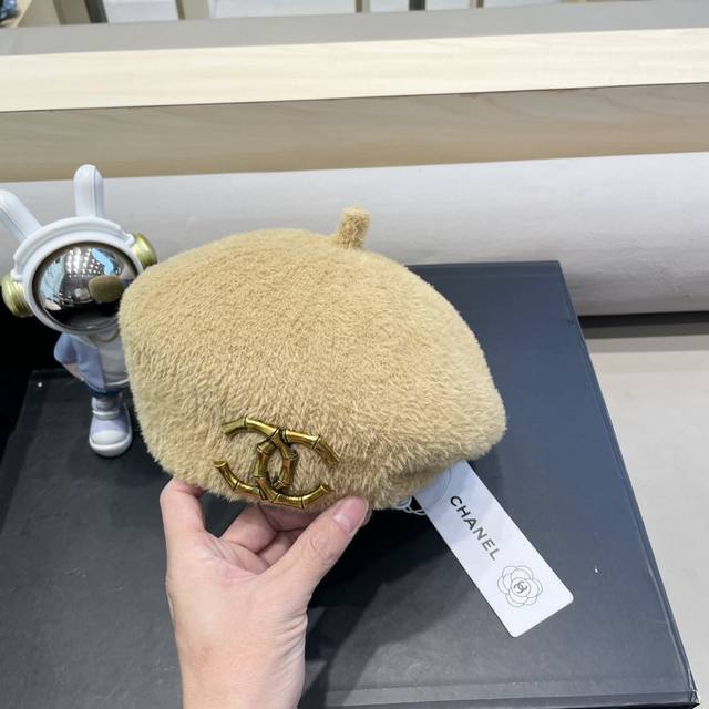 Chanel 韩系贝雷帽女款202新款秋冬季显脸小法式气质羊毛呢蓓蕾帽子冬天