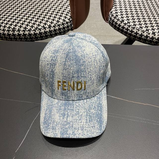 Fendi 芬迪 春秋季新款个性风流星线棒球帽男女遮阳休闲 复古户外鸭舌帽子