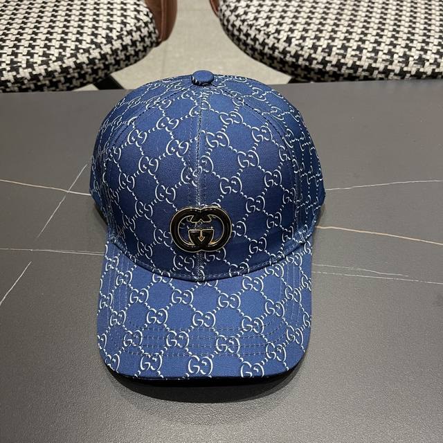 Gucci 古奇 经典原单棒球帽， 1:1开模订制，原版帆布料代购热门，男女可用百搭款，质量超赞！基础头围56，贴片可调节。
