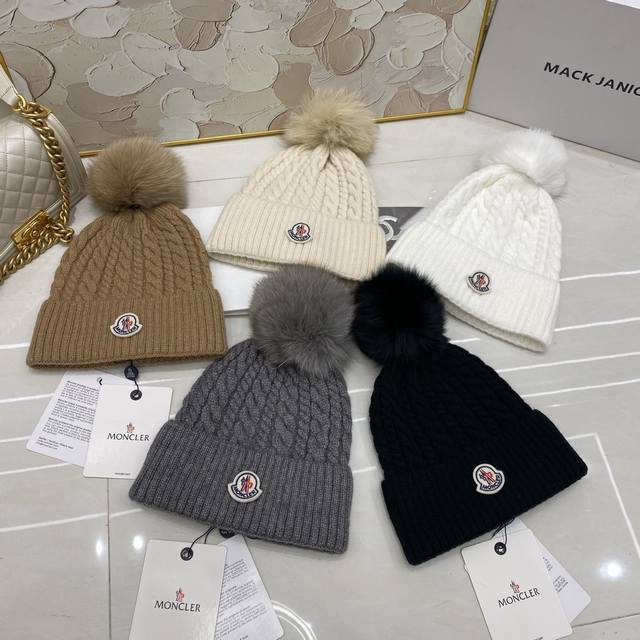 Moncler 羊绒针织帽