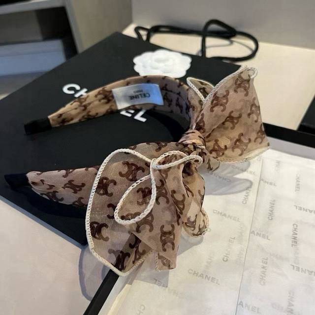 Celine赛琳蝴蝶结发箍