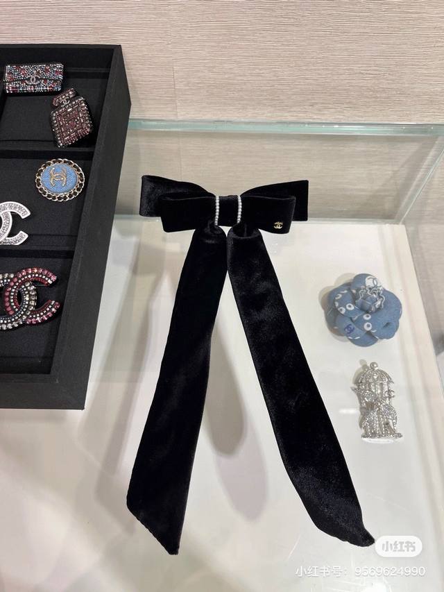 Chanel香奈儿蝴蝶结顶夹 官方款