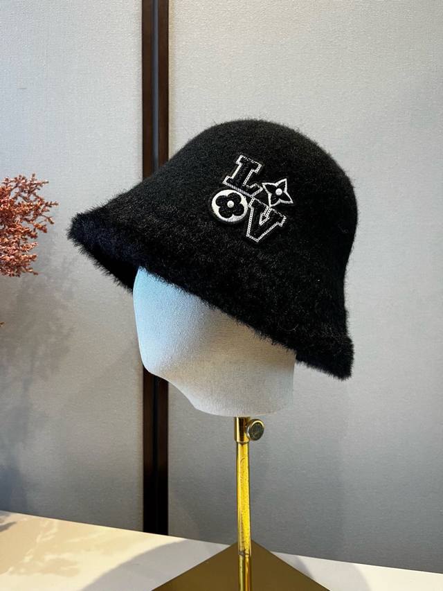 Lv路易斯新款羊毛渔夫帽
