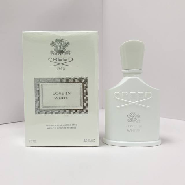 原单品质 克雷德信仰香水75Ml纯白之恋实拍现货Creed Love In White, 品牌：恺芮得 属性：女香 香调：果香花香调 前调：橙子苹果杏 中调：水