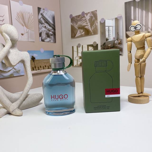 高端品质 Hugo Boss雨果波士优客绿色水壶Edt男士淡香水 Ml