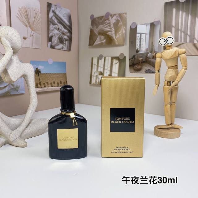 高端品质 100 Tom Ford 汤姆福特 午夜兰花 天鹅绒兰花 香水女士Ed Ml 香调：东方花香调 前调：茉莉、黑松露、依兰、黑加仑子、柑橘 中调：兰花、