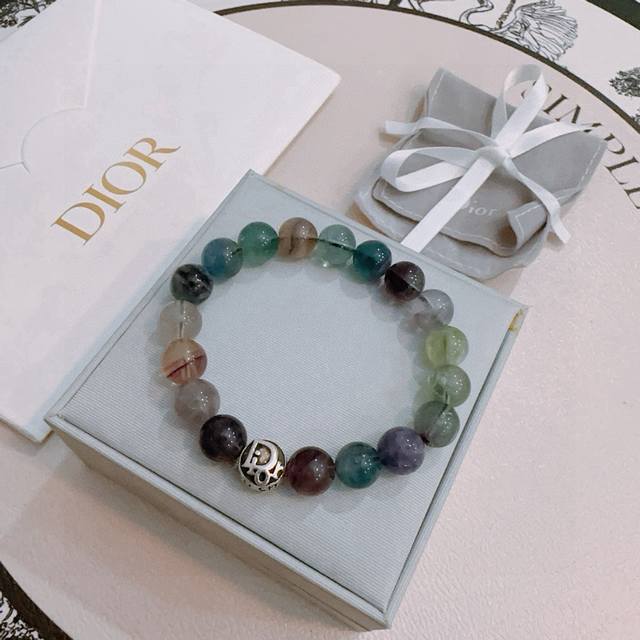 专柜精工版本 Dior迪奥 多元素玛瑙泰银风格手链 明星同款 复古做旧风 原版复刻 纯手工打造 正品开模 潮流时尚必备 男女均可佩戴 情侣款同款 摇滚朋克泰银风