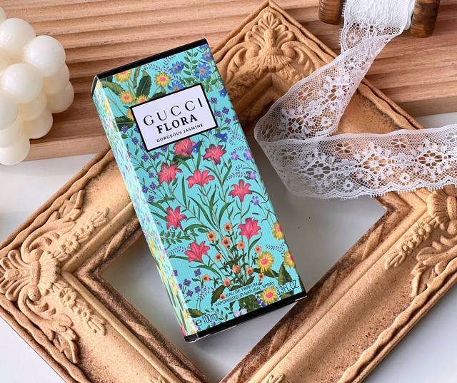 原单品质 Gucci古驰 新品绮梦茉莉香型女士香水柑橘、茉莉花香、非常清新 Guccl-Flora Gorgeous Jasmine 华美茉莉 Edp 前调：意