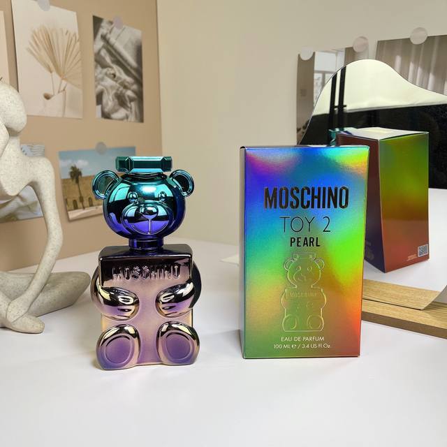 原单品质 默斯奇诺 贝贝熊 幻彩熊 中性香水 Ml Moschino Toy 2 Pearl, 香调：果香花香调 前调：柠檬 雪芭冰激凌 牛至叶 中调：沙子 小