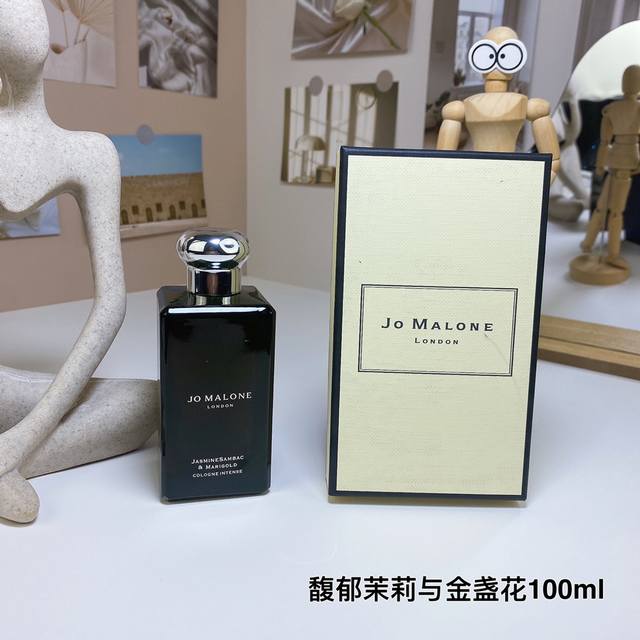 高品质 祖马龙黑瓶茉莉与金盏花古龙香水 Ml 祖玛珑馥郁典藏系列 Jo Malone Jasmine Sambac Marigold,2018 品牌：祖马龙 调